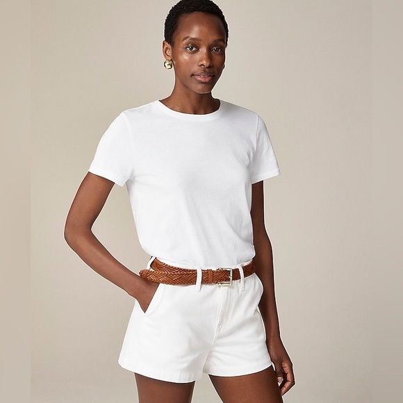 J Crew Vintage jersey classic-fit crewneck T-shirt BY359 Small white - Picture 1 of 5